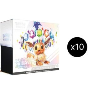 Pokémon kaarten – Prismatische Evoluties Elite Trainerbox verzegelde case (10 stuks)
