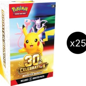 Pokémon kaarten – 30-jarig Jubileum Boosterbundel verzegelde case (25 stuks)